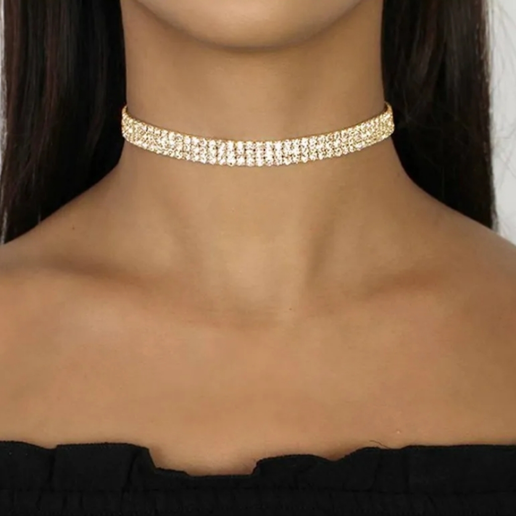 Rhinestone Choker